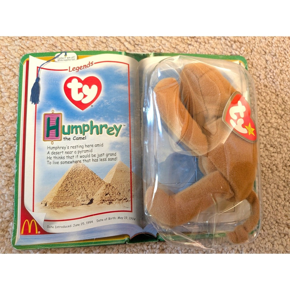 Vintage 2000 McDonald's Teenie Beanie Babies Humphrey Camel NIB